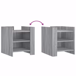 VidaXL 848295 Table de nuit et table de chevet Chêne - Vue supplémentaire 7