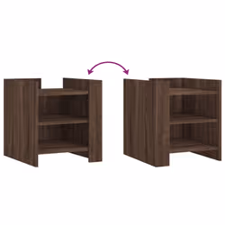 VidaXL 848296 Table de nuit et table de chevet Chêne - Vue supplémentaire 7