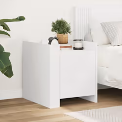 VidaXL 848297 Table de nuit et table de chevet Blanc