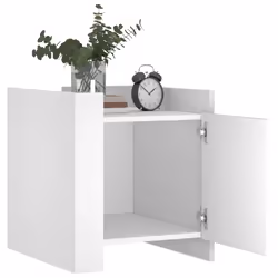 VidaXL 848297 Table de nuit et table de chevet Blanc