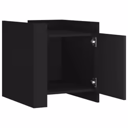 VidaXL 848298 Table de nuit et table de chevet Noir - Vue supplémentaire 6