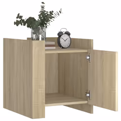 VidaXL 848299 Table de nuit et table de chevet Chêne