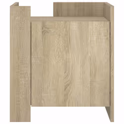 VidaXL 848299 Table de nuit et table de chevet Chêne - Vue supplémentaire 4