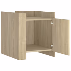 VidaXL 848299 Table de nuit et table de chevet Chêne - Vue supplémentaire 7