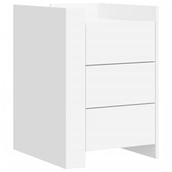 VidaXL 848304 Table de nuit et table de chevet Blanc