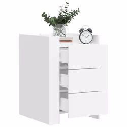 VidaXL 848304 Table de nuit et table de chevet Blanc
