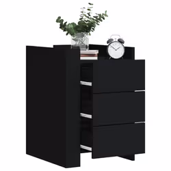 VidaXL 848305 Table de nuit et table de chevet Noir