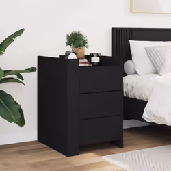 VidaXL 848305 Table de nuit et table de chevet Noir