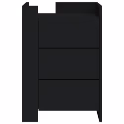 VidaXL 848305 Table de nuit et table de chevet Noir - Vue supplémentaire 4