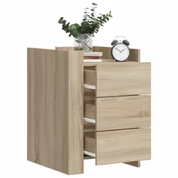 VidaXL 848306 Table de nuit et table de chevet Chêne
