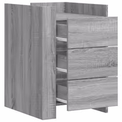 VidaXL 848309 Table de nuit et table de chevet Chêne - Vue supplémentaire 8