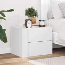 VidaXL 848325 Table de nuit et table de chevet Blanc