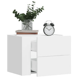 VidaXL 848326 Table de nuit et table de chevet Blanc