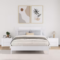 VidaXL 848326 Table de nuit et table de chevet Blanc