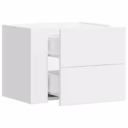 VidaXL 848326 Table de nuit et table de chevet Blanc