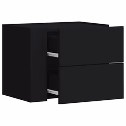 VidaXL 848327 Table de nuit et table de chevet Noir - Vue supplémentaire 5