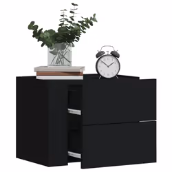 VidaXL 848328 Table de nuit et table de chevet Noir