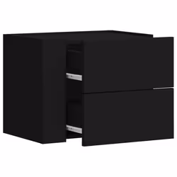 VidaXL 848328 Table de nuit et table de chevet Noir - Vue supplémentaire 6