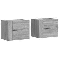 VidaXL 848336 Table de nuit et table de chevet Chêne