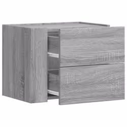 VidaXL 848336 Table de nuit et table de chevet Chêne - Vue supplémentaire 8