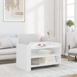 Vidaxl - Table basse blanc 80x50x50 cm bois d'ingénierie