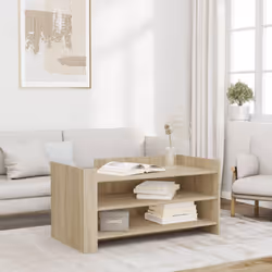 Ajoutez une touche d'élégance à votre salon avec cette élégante table basse. Matériau stable et durable : le bois d'ingénieri ...