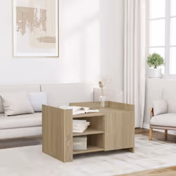 Ajoutez une touche d'élégance à votre salon avec cette élégante table basse. Matériau stable et durable : le bois d'ingénieri ...