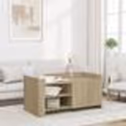 vidaXL Table basse chêne sonoma 100x50x50 cm bois d'ingénierie