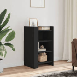 Vidaxl - Buffet noir 45x35x75 cm bois d'ingénierie