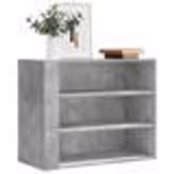 vidaXL Armoire murale gris béton 75x35x60 cm bois d'ingénierie