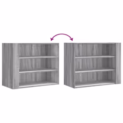 VidaXL 848421 étagères Bois Gris - Vue supplémentaire 7