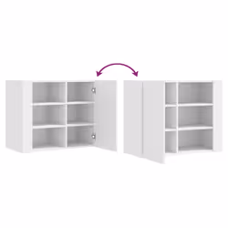 VidaXL 848423 étagères Bois Blanc - Vue supplémentaire 8