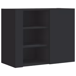 VidaXL 848424, Bois, Noir, 80 kg, 750 mm, 350 mm, 600 mm