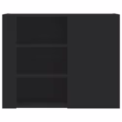 VidaXL 848424 étagères Bois Noir - Vue supplémentaire 4