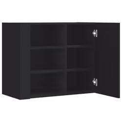 VidaXL 848424 étagères Bois Noir - Vue supplémentaire 6