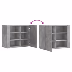 VidaXL 848426 étagères Bois Gris - Vue supplémentaire 8