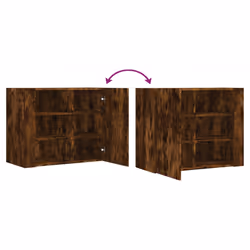 VidaXL 848427 étagères Bois Chêne, Marron - Vue supplémentaire 8