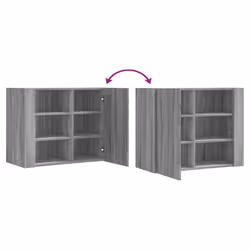 VidaXL 848428 étagères Bois Gris - Vue supplémentaire 8