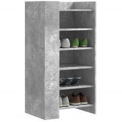 Vidaxl - Armoire à chaussures gris béton 52x37,5x100cm bois d'ingénierie