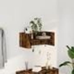 vidaXL Étagère murale chêne fumé 70,5x35x30,5 cm bois d'ingénierie
