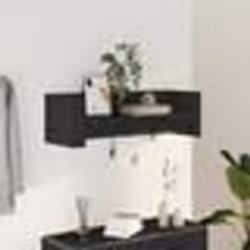 vidaXL Étagère murale noir 100x35x30,5 cm bois d'ingénierie