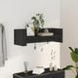 vidaXL Étagère murale noir 100x35x30,5 cm bois d'ingénierie