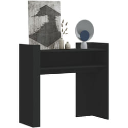 Vidaxl - Table console noir 100x35x90 cm bois d'ingénierie