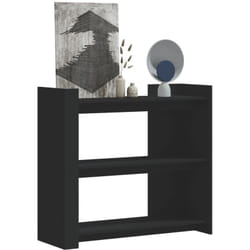 Table console noir 100x35x90 cm bois d'ingénierie - Vidaxl