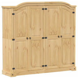 Garde-robe Corona 194x52x186 cm bois de pin massif Vidaxl