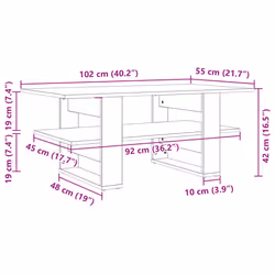 VidaXL 823261 Table à café, latérale et de salon - Vue supplémentaire 5