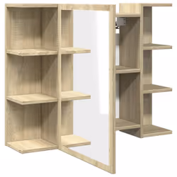 VidaXL 849603 miroir de salle de bain et armoire de rangement pour évier - Vue supplémentaire 6