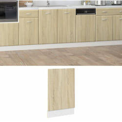 Panneau de lave-vaisselle chêne sonoma bois d'ingénierie Vidaxl