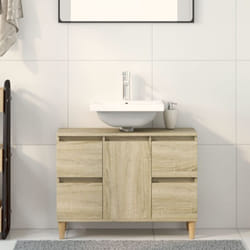 Vidaxl - Meuble d'évier chêne sonoma 80x33x60 cm bois d'ingénierie