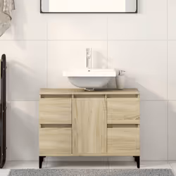 VidaXL 849666 miroir de salle de bain et armoire de rangement pour évier